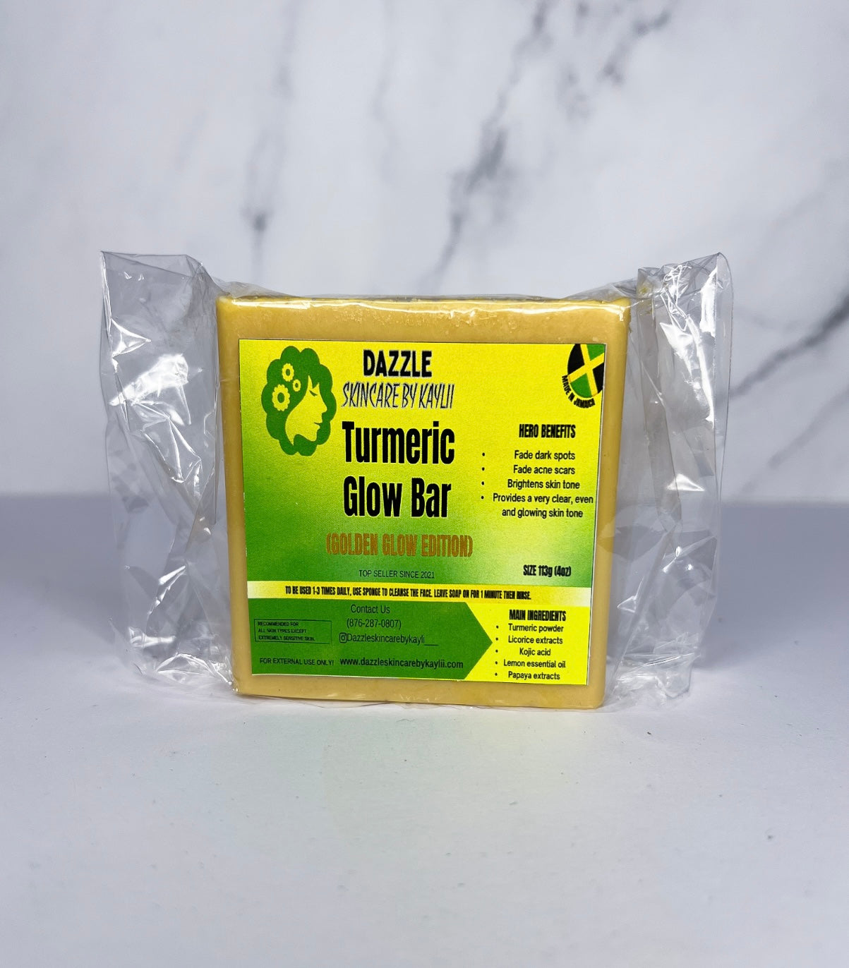 Turmeric glow bar