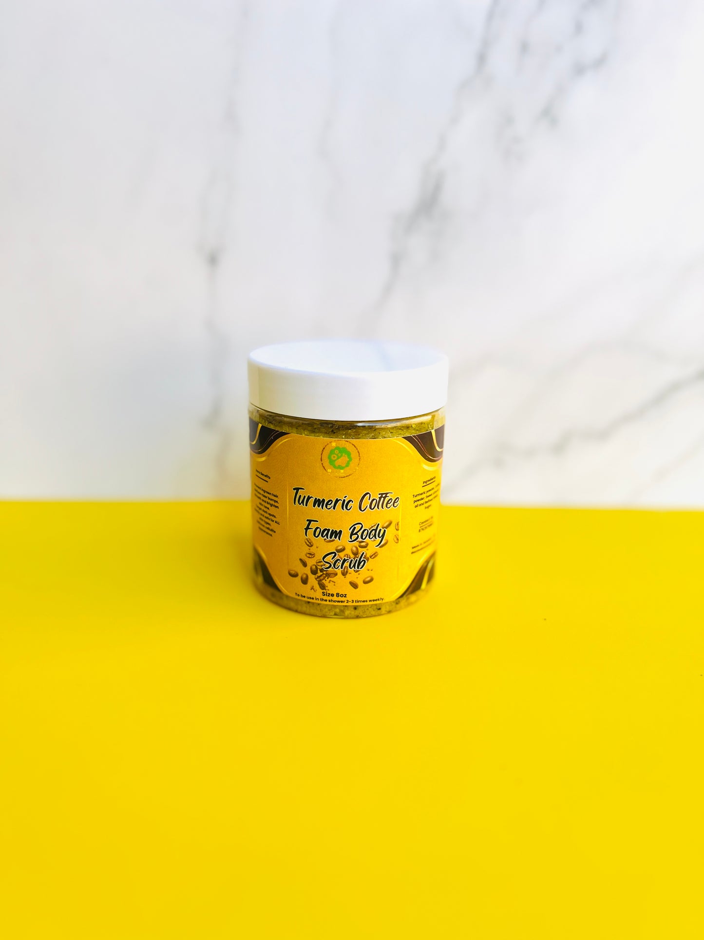 Turmeric Coffee Foam Body Scrub