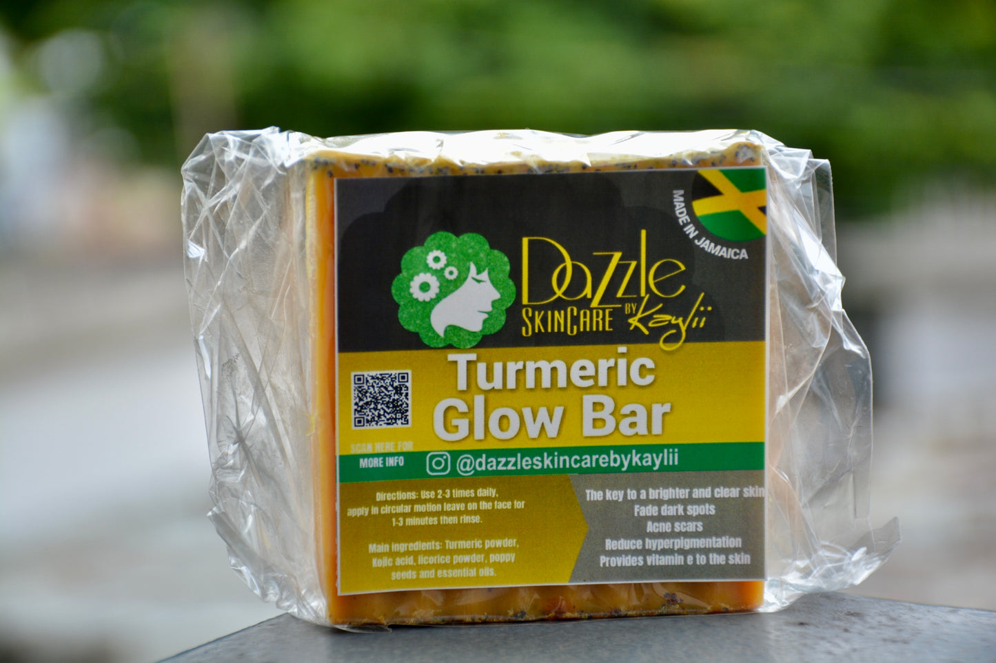 Turmeric glow bar